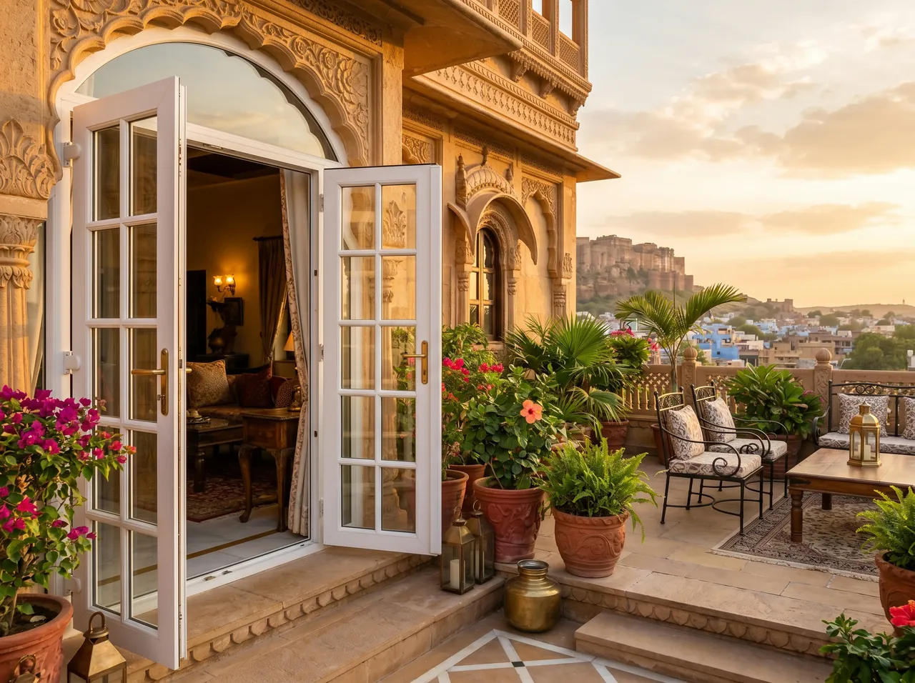 uPVC casement door